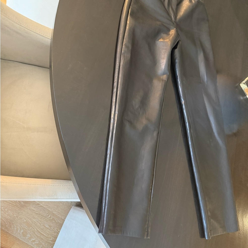 Wilfred Black Leather Trousers